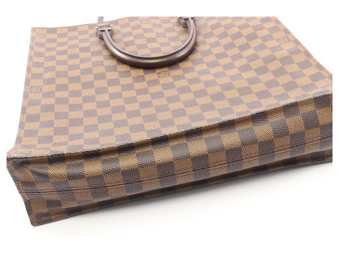 Louis Vuitton Sac Plat Damier Ebene Tote Bag Marrone - vista 9