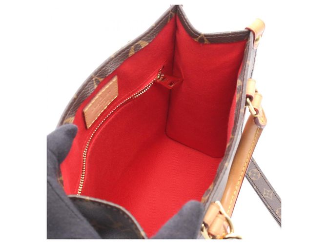 Louis Vuitton Sac Plat BB Borsa 2-Way Marrone - vista 3