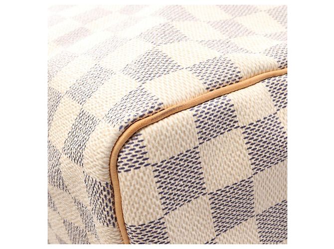 Louis Vuitton Speedy Bandoulière 30 Damier Azur Handbag White - view 14