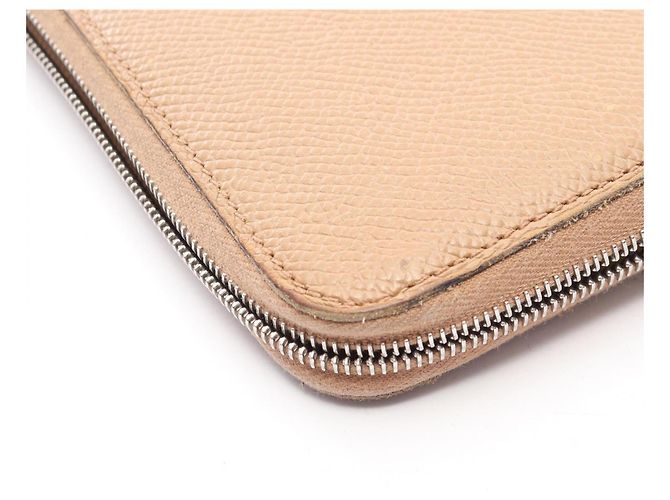 Cartera larga de seda Azap de Hermès marrón Castaño - vista 10