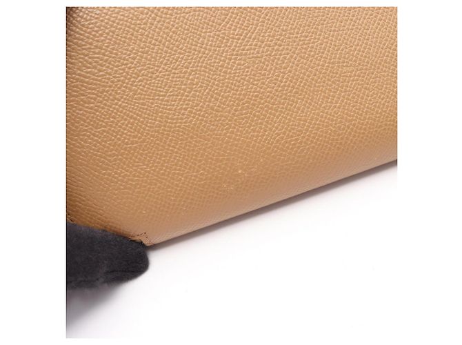 Cartera larga de seda Azap de Hermès marrón Castaño - vista 11