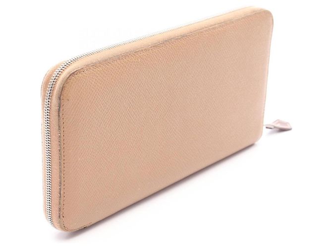Cartera larga de seda Azap de Hermès marrón Castaño - vista 2