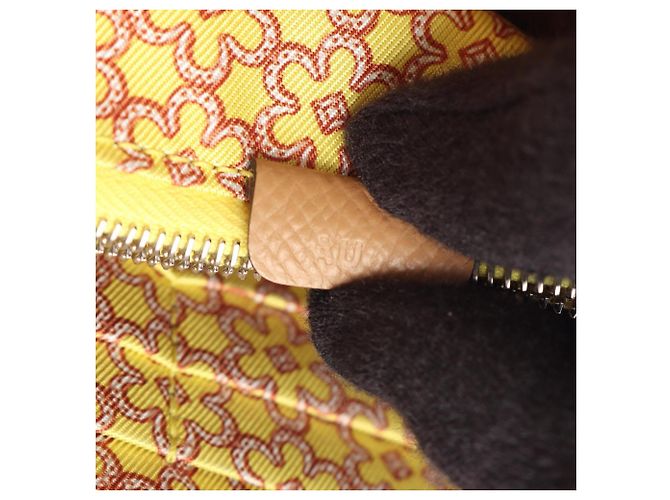 Cartera larga de seda Azap de Hermès marrón Castaño - vista 5