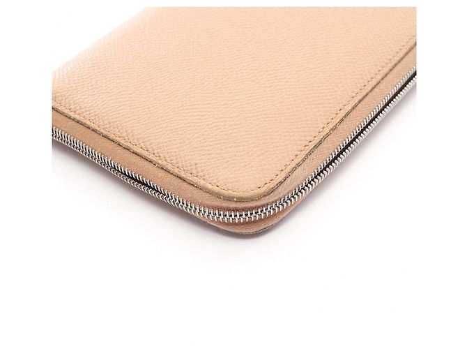 Cartera larga de seda Azap de Hermès marrón Castaño - vista 7