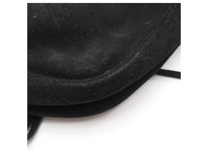 Borsa a tracolla con frange in scamosciato nero Yves Saint Laurent - vista 12