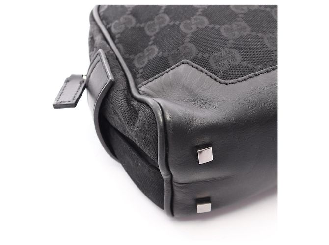 Mini borsa Gucci GG Canvas Nero - vista 7
