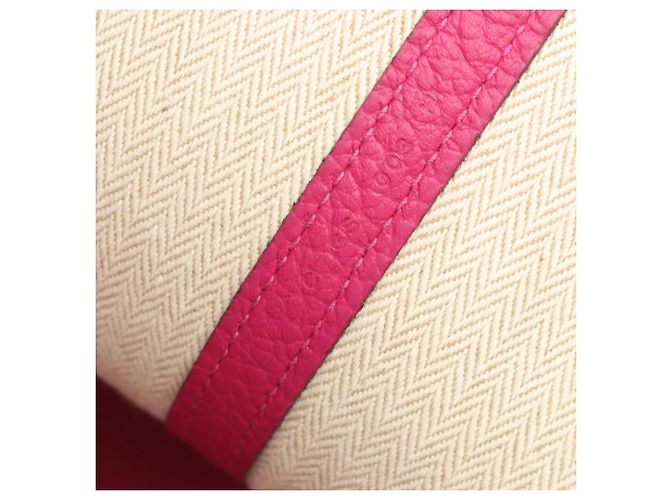 Hermès Borsa Tote Hermes Garden Party PM Rosa - vista 5