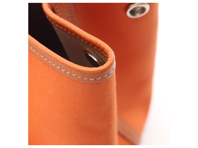 Hermès Borsa Tote Hermes Garden Party PM Marrone - vista 9