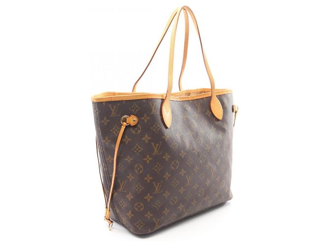 Borsa Tote Louis Vuitton Neverfull MM Monogram Marrone Monogramma - vista 2