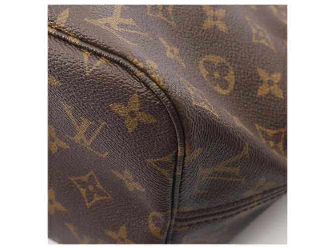 Borsa Tote Louis Vuitton Neverfull MM Monogram Marrone Monogramma - vista 6
