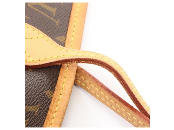 Borsa Tote Louis Vuitton Neverfull MM Monogram Marrone Monogramma - vista 9