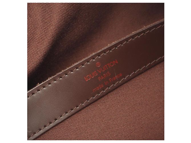 Borsa a tracolla Louis Vuitton Naviglio Damier Ebene Marrone - vista 4