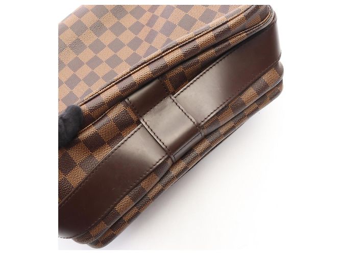 Borsa a tracolla Louis Vuitton Naviglio Damier Ebene Marrone - vista 8