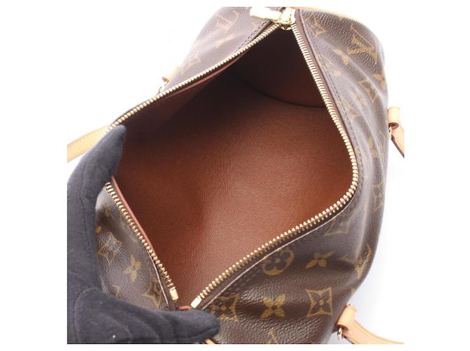 Louis Vuitton Papillon 26 Handtasche Braun Monogramm - Ansicht 3