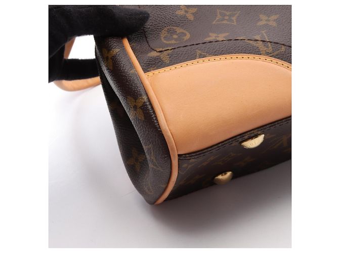Borsa a Spalla Louis Vuitton Beverly MM Marrone Monogramma - vista 12