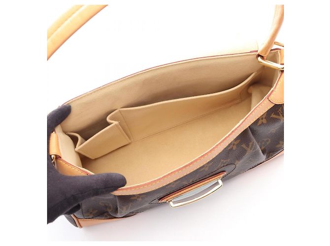 Borsa a Spalla Louis Vuitton Beverly MM Marrone Monogramma - vista 3