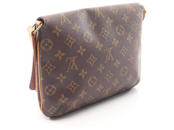 Borsa a Spalla Louis Vuitton Musette Tango Marrone Monogramma - vista 2