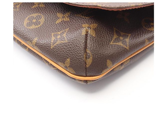 Borsa a Spalla Louis Vuitton Musette Tango Marrone Monogramma - vista 7