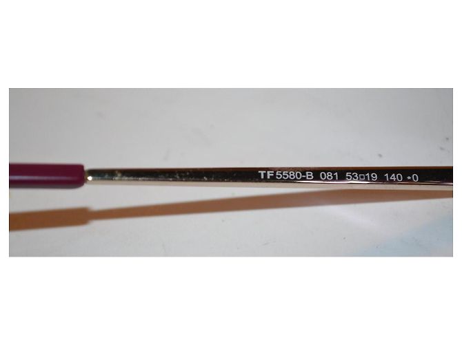 Óculos de grau Tom Ford TF5580-B Dourado Roxo - vista 5