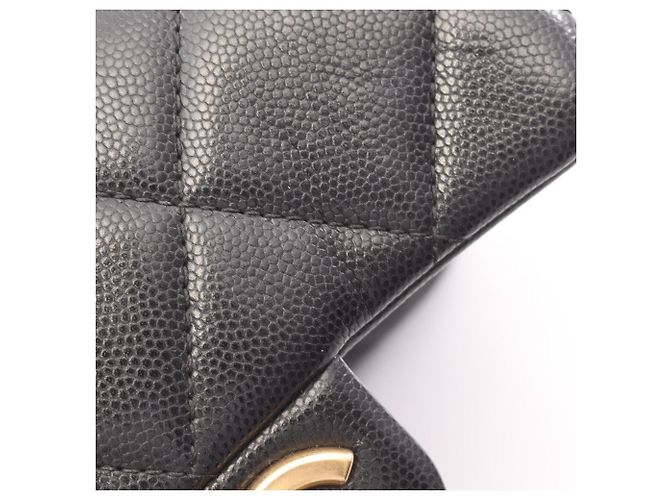 Borsa a tracolla Chanel Matelassé Mini Flap in nero - vista 10