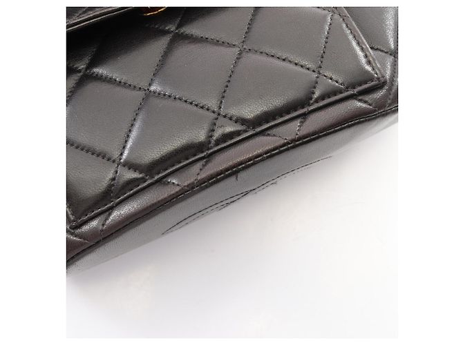 Zaino/Borsa Chanel Matelassé in agnello nero - vista 11