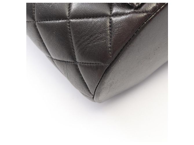 Zaino/Borsa Chanel Matelassé in agnello nero - vista 6