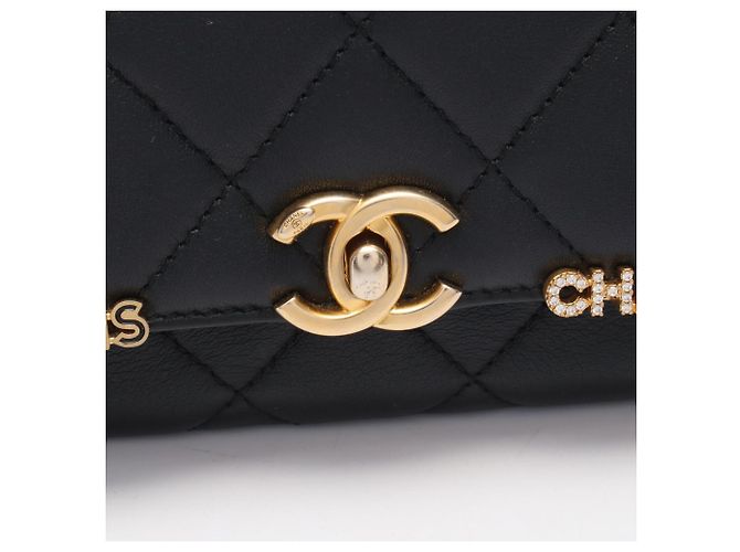 Borsa Chanel Mini Flap Nero - vista 8