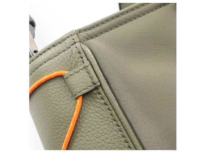 Christian Dior Dior × sacai SADDLE 2WAY Tote Bag Arancione Cachi Blu navy - vista 8