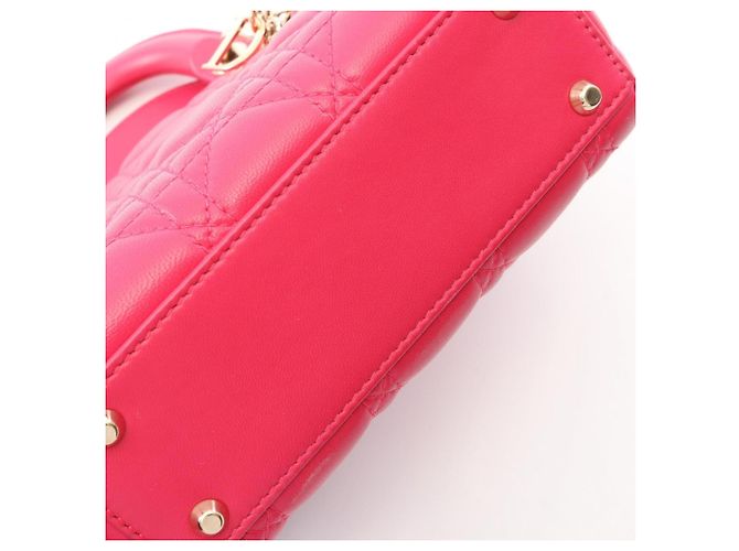 Borsa 2-Way Christian Dior Dior Lady Mini Cannage Rosa - vista 6