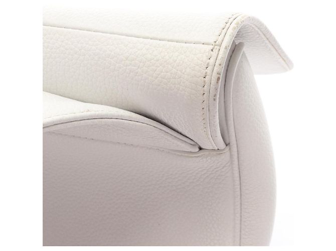 Borsa a tracolla e cintura Christian Dior Saddle Bag in pelle bianca Bianco - vista 12