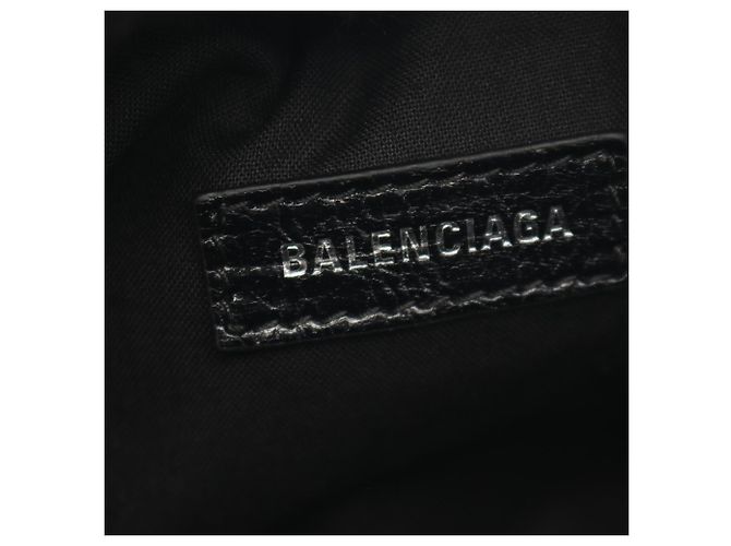 Borsa a spalla Balenciaga Super Busy Nero - vista 4