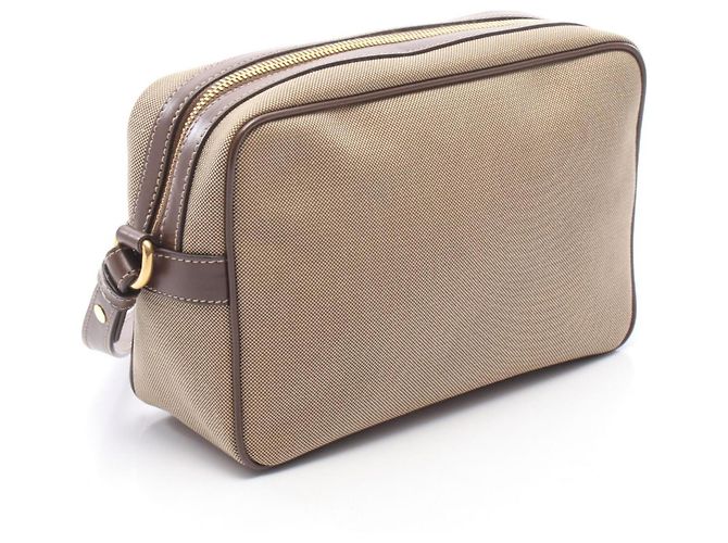 Borsa a tracolla/Borsa a mano in jacquard con LOGO Prada Marrone - vista 2