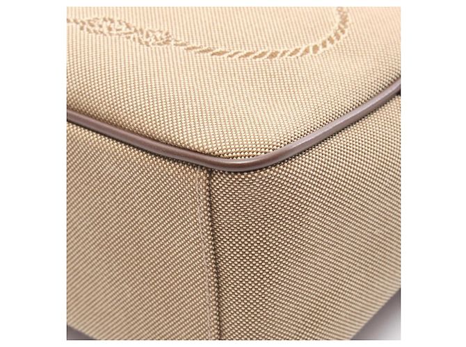 Borsa a tracolla/Borsa a mano in jacquard con LOGO Prada Marrone - vista 6