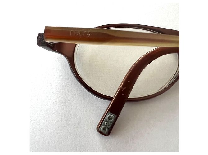 D&G Brille Kunststoffgestell Braun Khaki Kupfer - Ansicht 5