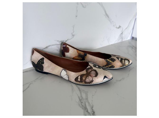 Givenchy Papillon Sapatilhas Bege - vista 7