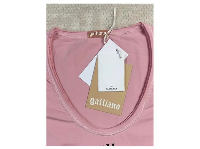 Camiseta John Galliano rosa con estampado Multicolor - vista 3