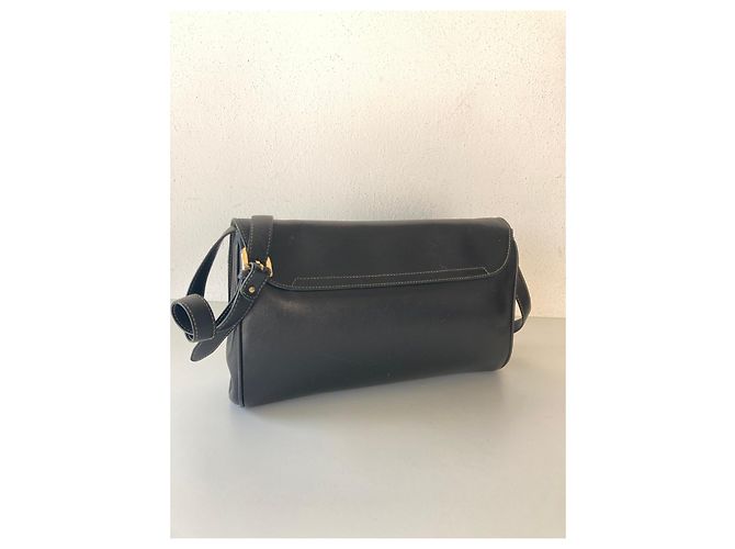 Borsa a tracolla Emanuel Ungaro in pelle nera con stemma Nero - vista 5