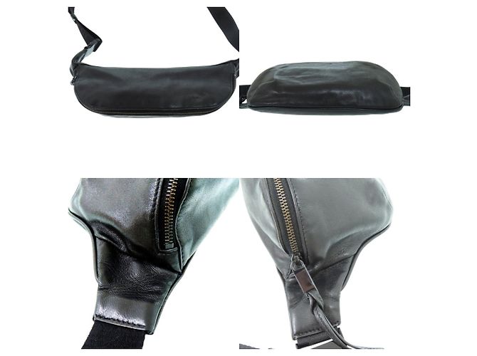 Marsupio in pelle nera Yves Saint Laurent Nero - vista 3