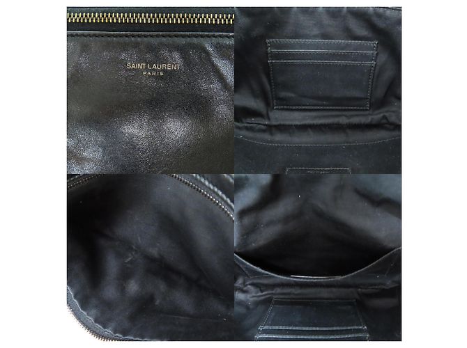 Marsupio in pelle nera Yves Saint Laurent Nero - vista 7