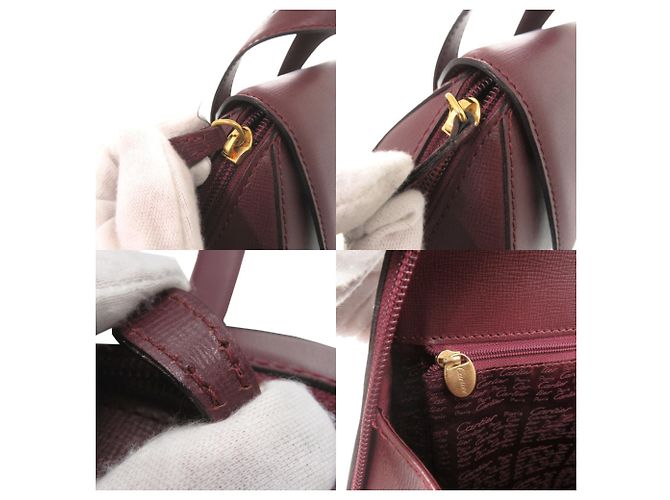 Rucksack aus Bordeauxleder Cartier Must Line - Ansicht 7