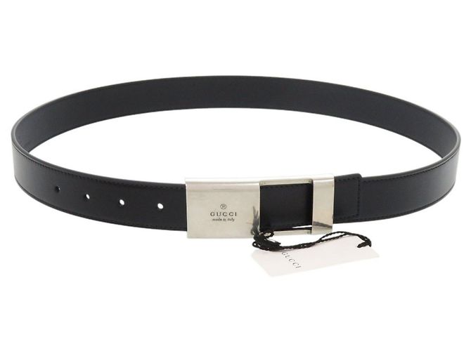 Cinturón Gucci de cuero negro - vista 3
