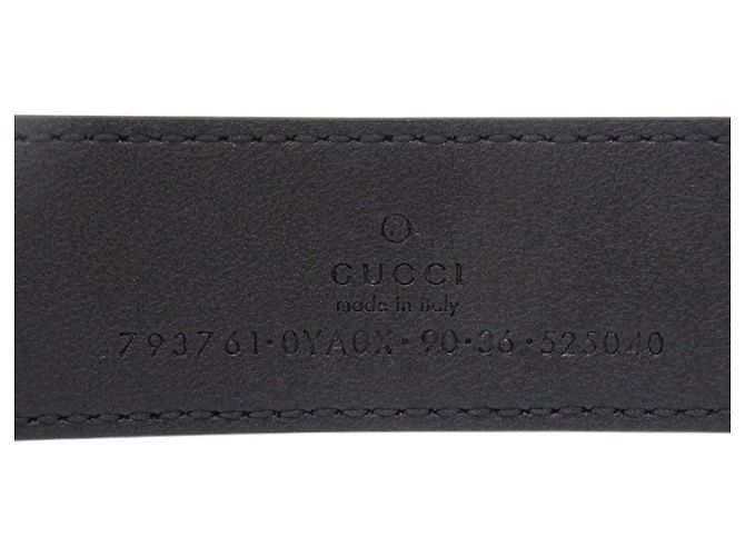 Cinturón Gucci de cuero negro - vista 6