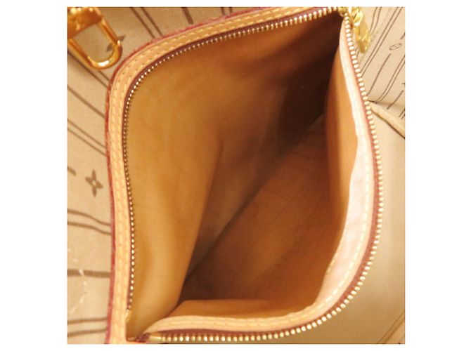 Borsa Tote Louis Vuitton Neverfull MM Monogram Marrone - vista 6