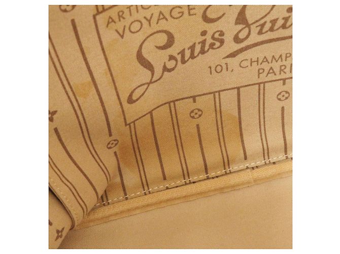 Borsa Tote Louis Vuitton Neverfull MM Monogram Marrone - vista 7