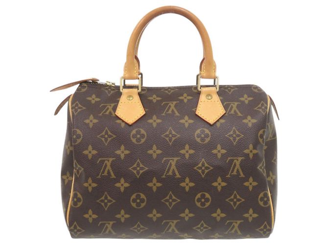 Borsa Louis Vuitton Speedy 25 Monogram Marrone - vista 2