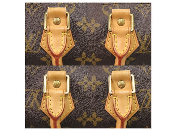 Borsa Louis Vuitton Speedy 25 Monogram Marrone - vista 8
