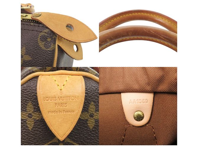 Borsa Louis Vuitton Speedy 25 Monogram Marrone - vista 9