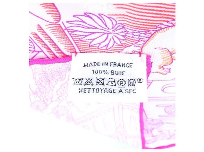 Silk In Hermès Hermes Carré 90 Animapolis Seidentuch Blau Orange Lila - Ansicht 5