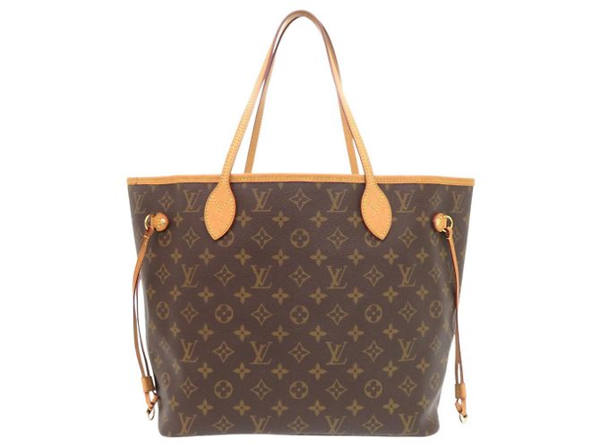 Borsa Tote Louis Vuitton Neverfull MM Marrone Monogramma - vista 2