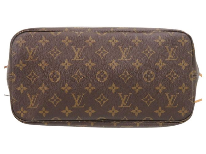 Borsa Tote Louis Vuitton Neverfull MM Marrone Monogramma - vista 3